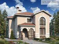 T-193-1P проект двухэтажного коттеджа из пенобетона размером 14 на 11