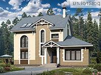 T-274-1P проект двухэтажного дома из пеноблоков с мансардой размером 13 на 14 