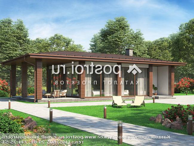 U-082-1M проект одноэтажной монолитной беседки размером 15 на 8