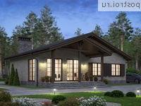 U-117-1K проект одноэтажного коттеджа из кирпича размером 11 на 13 