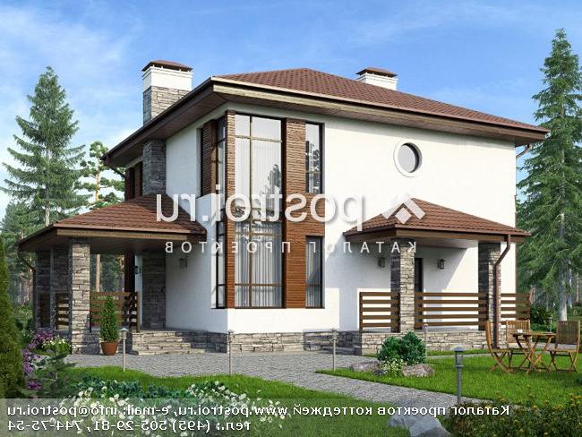 U-144-2P проект двухэтажного дома из газобетона размером 10 на 10 U-144-2P проект двухэтажного дома из газобетона размером 10 на 10