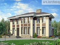 U-159-1P проект двухэтажного дома из пеноблоков размером 11 на 13