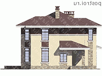U-159-1P проект двухэтажного дома из пеноблоков размером 11 на 13 - вид справа U-159-1P проект двухэтажного дома из пеноблоков размером 11 на 13 - вид справа