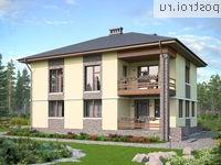 U-170-1P проект двухэтажного дома из пеноблоков размером 9 на 12