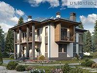 U-172-1P проект двухэтажного дома из пеноблоков размером 13 на 14