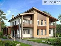 U-262-1K проект двухэтажного дома из кирпича размером 13 на 13 