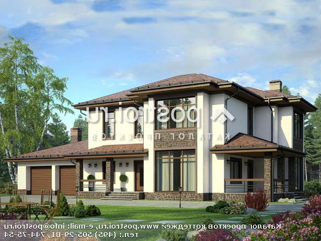 U-282-1K проект двухэтажного дома из кирпича с гаражом размером 12 на 21 U-282-1K проект двухэтажного дома из кирпича с гаражом размером 12 на 21