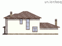 U-282-1K проект двухэтажного дома из кирпича с гаражом размером 12 на 21 - вид сзади U-282-1K проект двухэтажного дома из кирпича с гаражом размером 12 на 21 - вид сзади