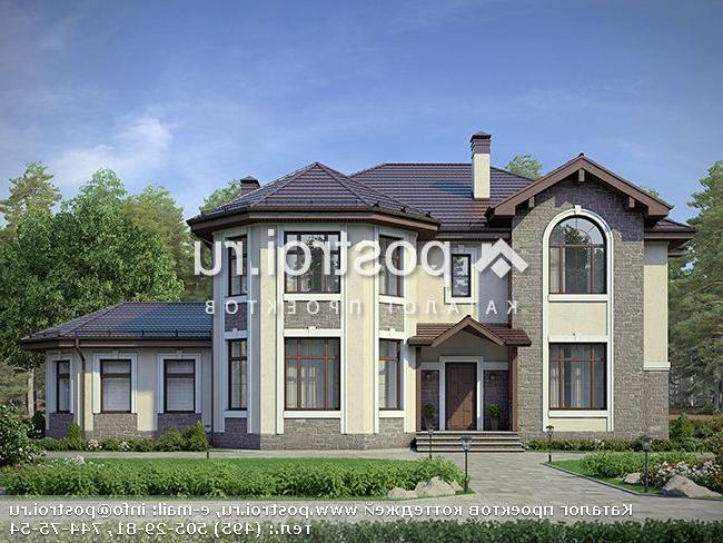 U-287-1K проект двухэтажного дома из кирпича размером 13 на 20 