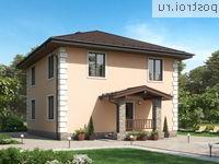 V-133-2P проект двухэтажного дома из газобетона размером 10 на 9 