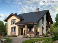 V-169-1P проект двухэтажного дома из пеноблоков размером 10 на 13 