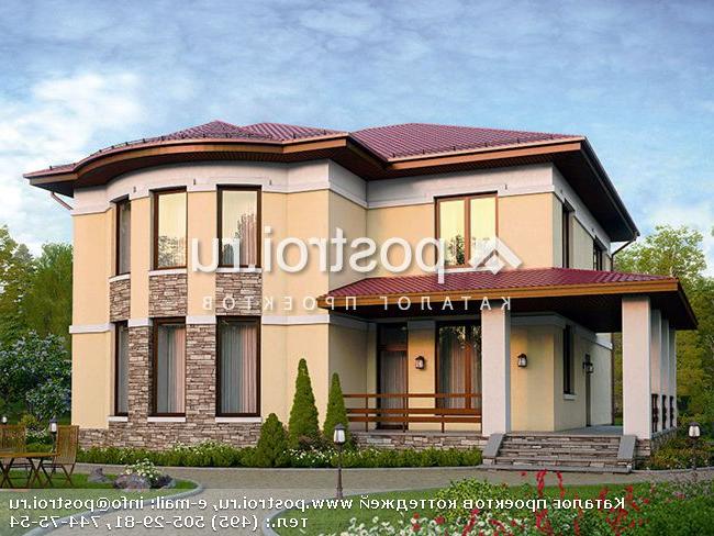 V-220-1K проект двухэтажного коттеджа из кирпича размером 12 на 12 