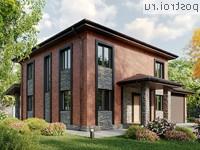 X-189-1P проект двухэтажного дома из пеноблоков с гаражом размером 13 на 16