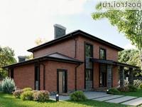 X-189-1P проект двухэтажного дома из пеноблоков с гаражом размером 13 на 16