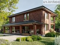 X-205-1P проект двухэтажного дома из пенобетона размером 12 на 13