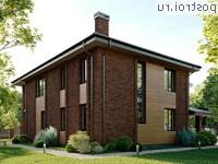 X-205-1P проект двухэтажного дома из пенобетона размером 12 на 13