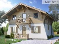 Y-105-1P проект двухэтажного коттеджа из пенобетона размером 10 на 8