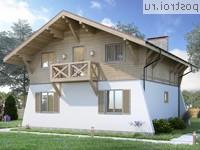 Y-105-1P проект двухэтажного коттеджа из пенобетона размером 10 на 8