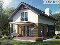 Y-111-1P проект двухэтажного коттеджа из пенобетона размером 7 на 10