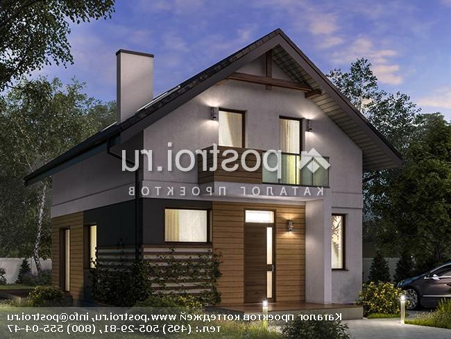 Y-111-1P проект двухэтажного коттеджа из пенобетона размером 7 на 10