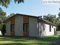 Y-127-1P проект одноэтажного коттеджа из газобетона размером 13 на 15