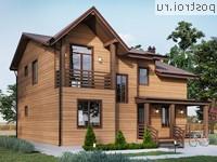 Y-130-1P проект двухэтажного дома из газобетона размером 10 на 10