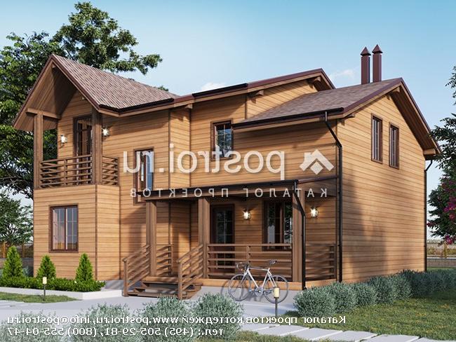 Y-130-1P проект двухэтажного дома из газобетона размером 10 на 10