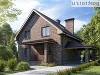 Y-137-1P проект двухэтажного дома из газобетона с гаражом размером 10 на 10