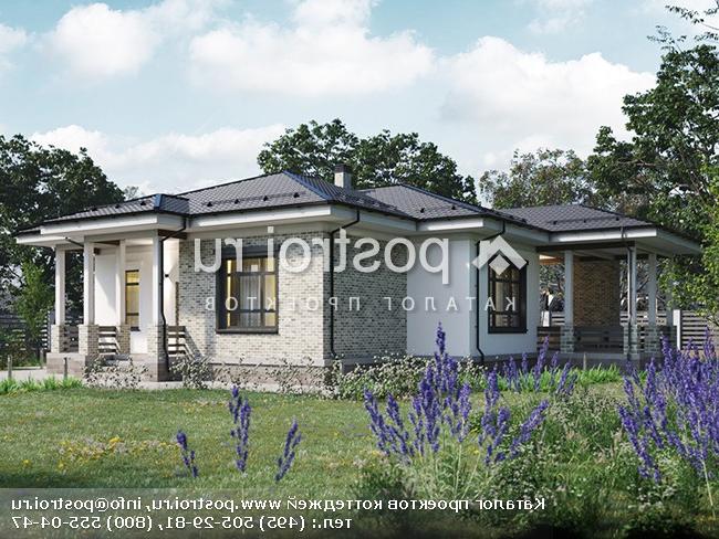 Y-147-1P проект одноэтажного дома из газобетона размером 18 на 16