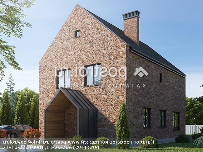 Y-148-1P проект двухэтажного дома из газобетона размером 8 на 12 Y-148-1P проект двухэтажного дома из газобетона размером 8 на 12