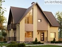 Y-150-2P проект двухэтажного коттеджа из пеноблоков размером 13 на 11