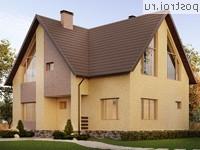 Y-150-2P проект двухэтажного коттеджа из пеноблоков размером 13 на 11