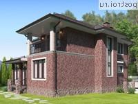 Y-153-1P проект двухэтажного коттеджа из пеноблоков размером 13 на 10