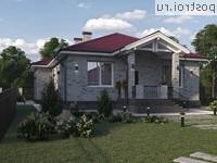 Y-175-1P проект одноэтажного дома из пеноблоков размером 15 на 24