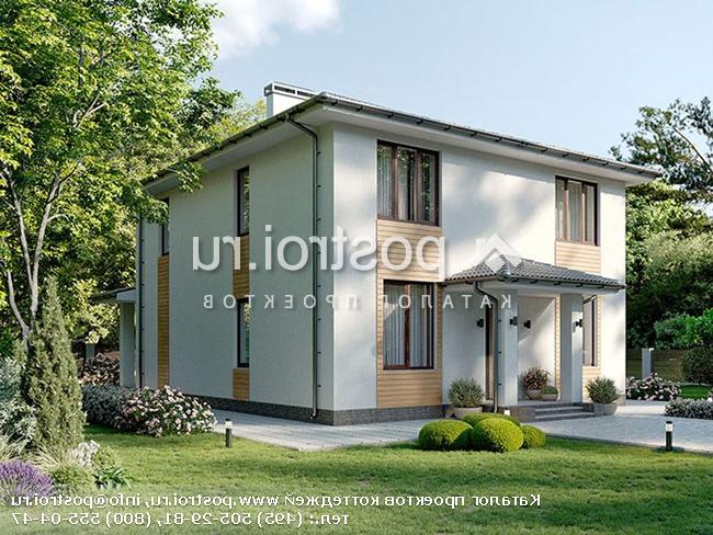 Y-176-2P проект двухэтажного дома из пеноблоков размером 10 на 15