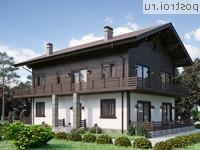 Y-177-1P проект двухэтажного дома из пеноблоков размером 17 на 9