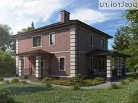 Y-188-1P проект двухэтажного дома из пеноблоков размером 15 на 12