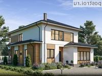 Y-204-1P проект двухэтажного дома из пенобетона размером 11 на 17