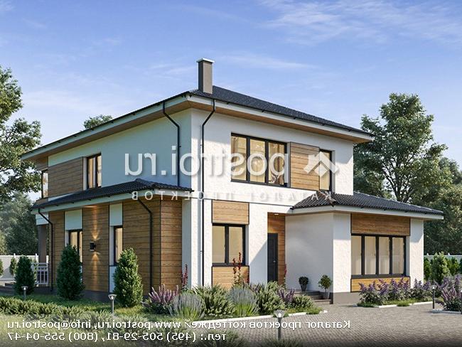 Y-204-1P проект двухэтажного дома из пенобетона размером 11 на 17 Y-204-1P проект двухэтажного дома из пенобетона размером 11 на 17