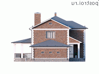 Y-221-1P проект двухэтажного дома из пенобетона с гаражом размером 19 на 11 - вид справа Y-221-1P проект двухэтажного дома из пенобетона с гаражом размером 19 на 11 - вид справа