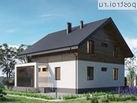 Y-224-1P проект двухэтажного коттеджа из газобетона размером 15 на 15