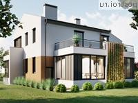 Y-271-1P проект двухэтажного дома из пеноблоков размером 18 на 15