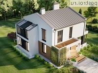 Y-271-1P проект двухэтажного дома из пеноблоков размером 18 на 15