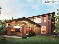 Y-350-1P проект двухэтажного дома из пенобетона с цоколем размером 16 на 25