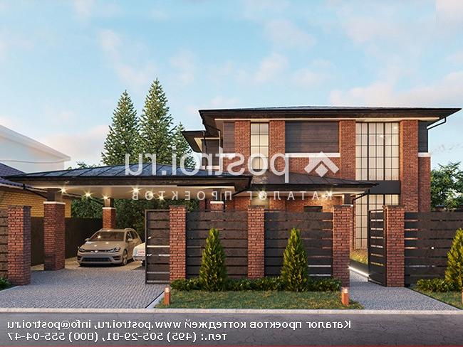 Y-350-1P проект двухэтажного дома из пенобетона с цоколем размером 16 на 25 Y-350-1P проект двухэтажного дома из пенобетона с цоколем размером 16 на 25