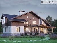 Y-571-1K проект двухэтажного дома из кирпича с подвалом размером 26 на 19