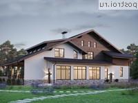 Y-571-1K проект двухэтажного дома из кирпича с подвалом размером 26 на 19