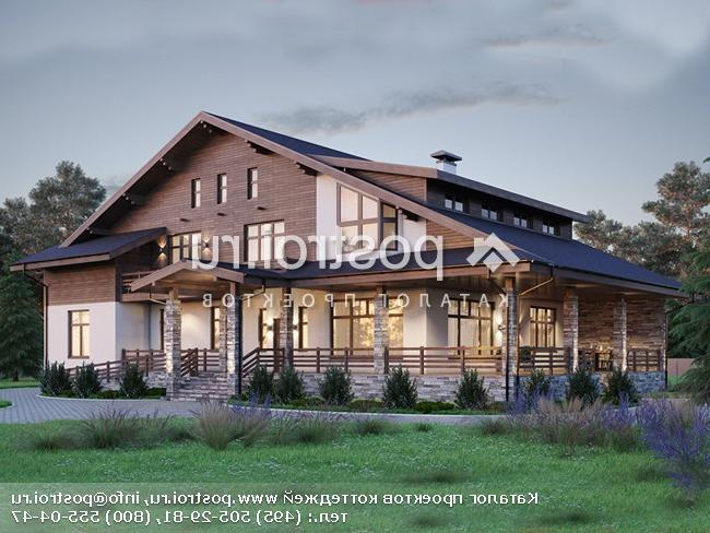 Y-571-1K проект двухэтажного дома из кирпича с подвалом размером 26 на 19