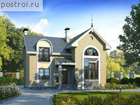 N-131-1P проект двухэтажного дома из газобетона размером 10 на 11 