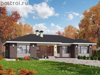 N-159-1P проект одноэтажного коттеджа из пеноблоков размером 17 на 11 